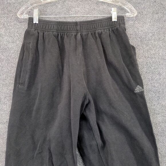 Adidas Joggers Sweatpants Mens Size Small Black Pockets Logo - Picture 6 of 12